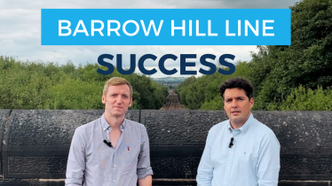 Barrow Hill Line success Lee Rowley MP pictured with Huw Merriman MP