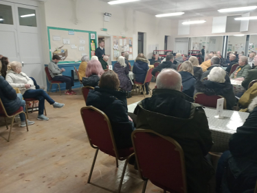 Lee Rowley MP and residents at Killamarsh Methodist Church with represenative from Killamarsh Medical Practice