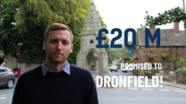 £20m promised for Dronfield text with Lee Rowley in Dronfield